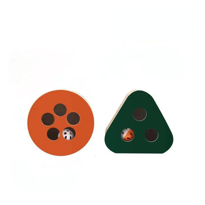 Katzen Kratzpappe, Drei Formen und Farben, Klingeltöne, verschleißfest und bissfest, Interaktive Spielzeug