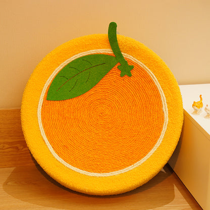 Kratzbrett Katze mit integriertem Katzenbett, hochwertigem Sisal-Material, Orange-Thema, perfekt zum Austoben für Katzen