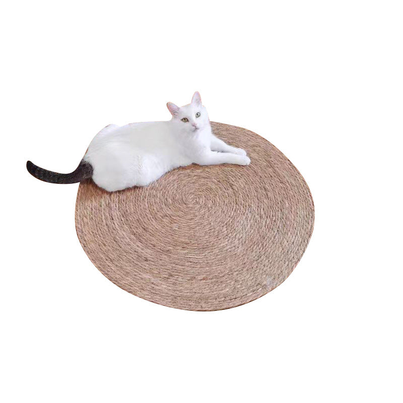 Kratzbrett für Katzen, Katzenbett Rattan Katzenschlafmatte, Krallenschleifen Verschleißfest, Vier Größen