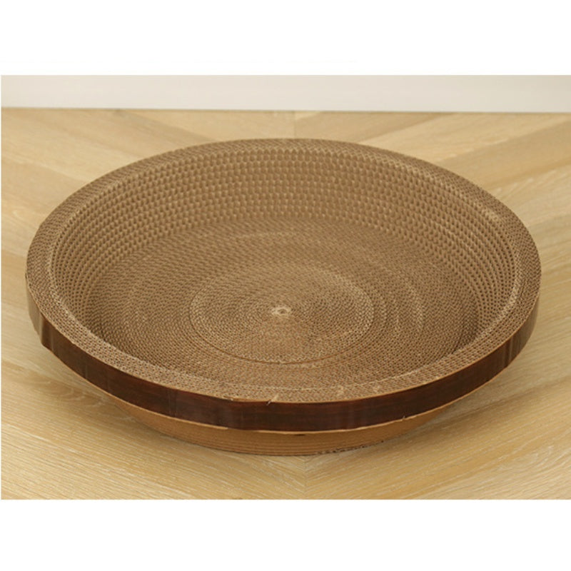 Kratzpappe für Katzen, Katzenbetten, Ovales, rundes, Wellpapier, Umweltfreundliches Material, Klein, Mittel, Groß, Extragroß