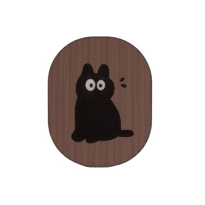 Kratzwand für Katzen, Katzenkratzbrett mit lustigen Cartoon-Mustern, aus Wellpapier, die Wandbefestigung, zum Kratzen und Dehnen