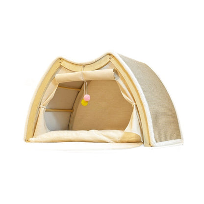 Katze Kratzpappe für Katzenliebhaber, Zeltförmige Kratzplatte, für Krallenpflege und Entspannung, Größte Größe: 78x50x50cm