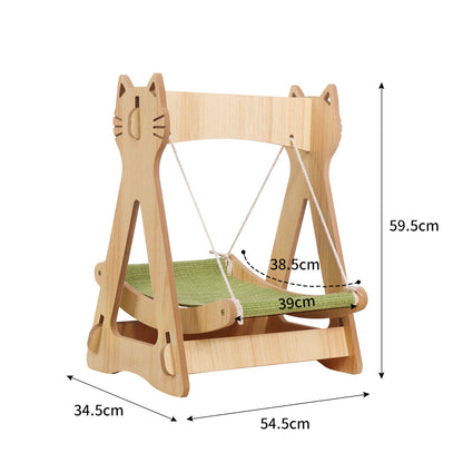 Katzenbett für Katzenliebhaber, Wackelnde Katzenhängematte & Katzenliege für Komfort, Stabil und Sicher