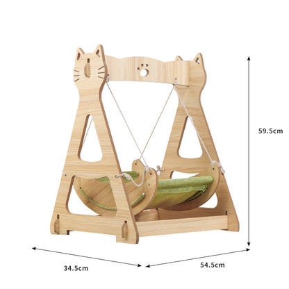 Katzenbett für Katzenliebhaber, Wackelnde Katzenhängematte & Katzenliege für Komfort, Stabil und Sicher