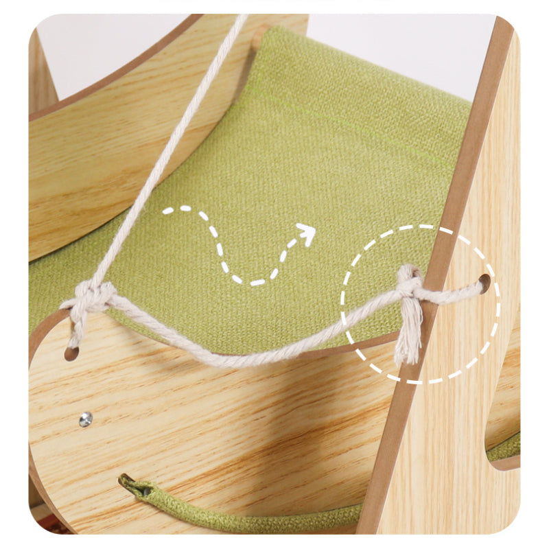 Katzenbett für Katzenliebhaber, Wackelnde Katzenhängematte & Katzenliege für Komfort, Stabil und Sicher