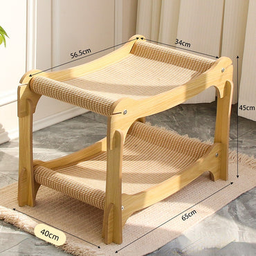 Katzenbett, Katzenbett für 2 Katzen, Katzenbett mit Kratzbaum, Hochwertige Materialien & modernes Design