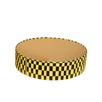 Kratzpappe Katze, Kratzmatte, elegantem Schachbrettmuster, robustem Wellpappe, zum Kratzen & Dehnen