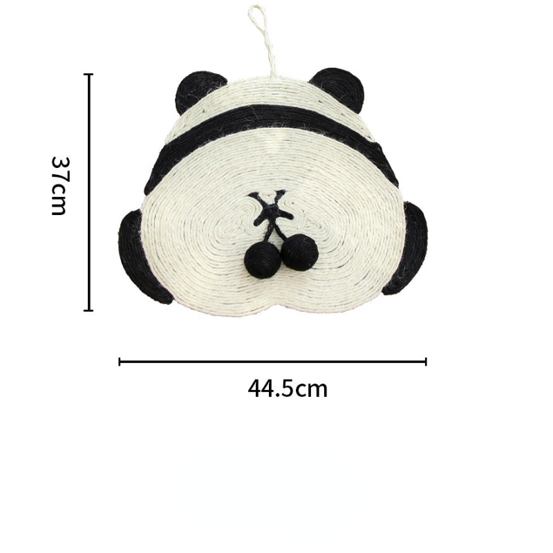 Kratzbrett Katze, hübschen Bienen & Pandahintern Muster Sisal Kratzmatte, Kann aufgehängt werden, Ideal für Entspannung