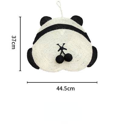 Kratzbrett Katze, hübschen Bienen & Pandahintern Muster Sisal Kratzmatte, Kann aufgehängt werden, Ideal für Entspannung