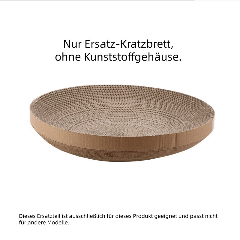 Kratzbrett, Auswechselbarer Kratzbrett aus Wellpappe, Katzenbett Doppelschicht Waschbar & abnehmbares, Drei Farben, 49x49x11 cm
