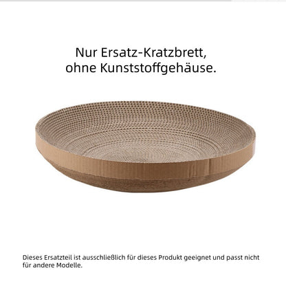 Kratzbrett, Auswechselbarer Kratzbrett aus Wellpappe, Katzenbett Doppelschicht Waschbar & abnehmbares, Drei Farben, 49x49x11 cm