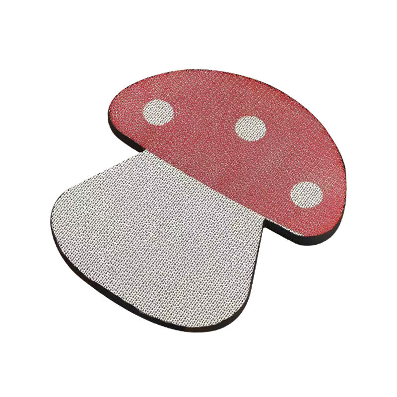 Kratzbrett für Katzen, roten Pilz Paste Wand Design, Dehnbar Kratzen, Kratzmatte aus Wellenpappe, Kratzsicher & langlebig