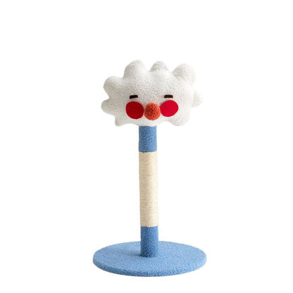 Moderne Kratzbäume, Lustige Kratzsäulen aus Sisal mit vier verschiedenen Emotions-Designs, Krallenpflege und Spielspaß