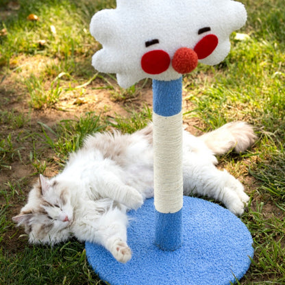 Moderne Kratzbäume, Lustige Kratzsäulen aus Sisal mit vier verschiedenen Emotions-Designs, Krallenpflege und Spielspaß