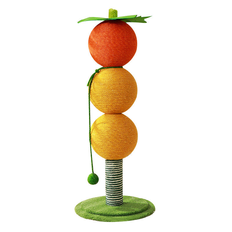 Sisal Kratzbaum für Katzen, Cartoon-Baumdesign, ideal für den Innenbereich, stabiler und dicker Boden, bunte Farben