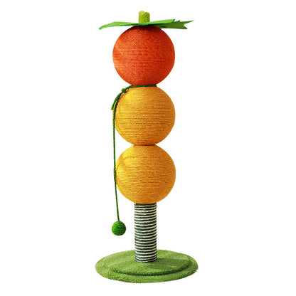 Sisal Kratzbaum für Katzen, Cartoon-Baumdesign, ideal für den Innenbereich, stabiler und dicker Boden, bunte Farben