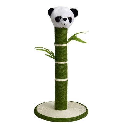 Kratzbaum für Spiel und Entspannung, Panda und Bambus Themen Kratzbaum, Katzenkratzmöbel aus Sisal, Einfache Montage