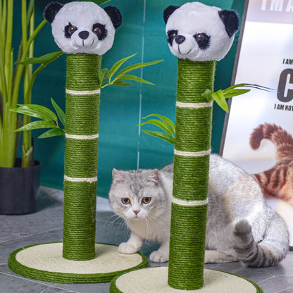 Kratzbaum für Spiel und Entspannung, Panda und Bambus Themen Kratzbaum, Katzenkratzmöbel aus Sisal, Einfache Montage