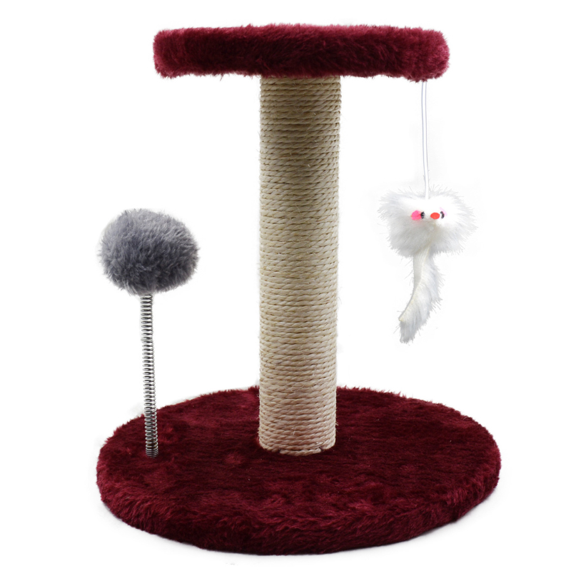 Pawsometime Kratzbaum Mini, Katzenkratzsäule aus Sisal, Stabiler Kratzbaum für kleine Katzen, Qualitätsgarantie