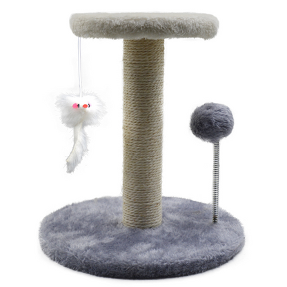 Pawsometime Kratzbaum Mini, Katzenkratzsäule aus Sisal, Stabiler Kratzbaum für kleine Katzen, Qualitätsgarantie