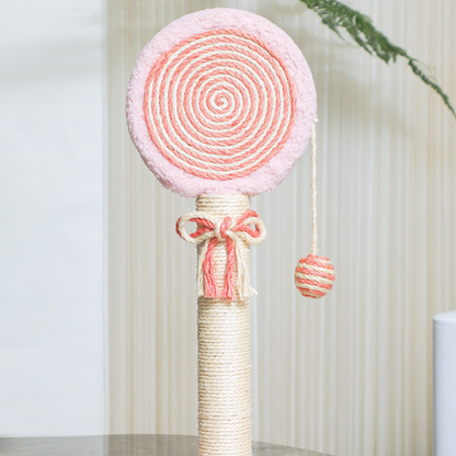 Kratzbaum Moderner Design, Lollipop Katzenkratzer, Sisal-Kordel, Befriedigt das Kratzbedürfnis Ihrer Katze