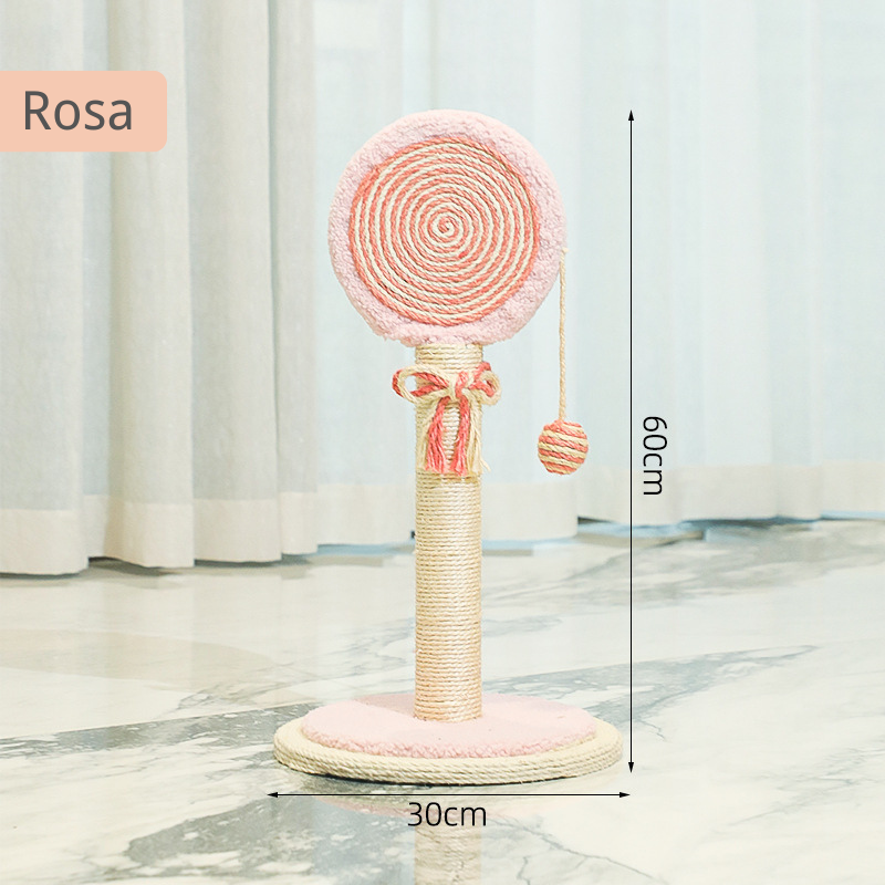 Kratzbaum Moderner Design, Lollipop Katzenkratzer, Sisal-Kordel, Befriedigt das Kratzbedürfnis Ihrer Katze