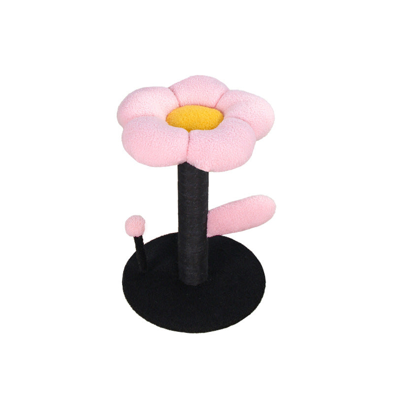 Kratzbaum Ecke, Blumen Katzensäule mit Plattform, Platzsparendes Design, Spiel- und Schlafbereich für Ihre Katze