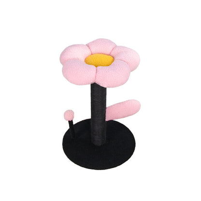 Kratzbaum Ecke, Blumen Katzensäule mit Plattform, Platzsparendes Design, Spiel- und Schlafbereich für Ihre Katze