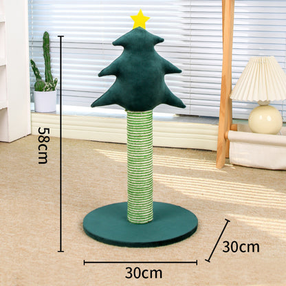 Schmale Kratzbäume Kiefern-Design, aus Sisal, platzsparend, dekorativ, für kleine Wohnungen und Ecken