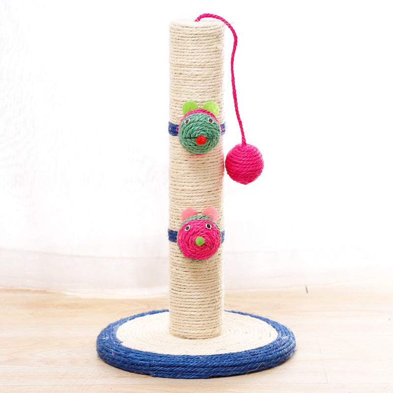 Kratzbaum Spielzeug aus Sisal, Platzsparendes Design, Einfach Montage, Ideal für kleine Katzen