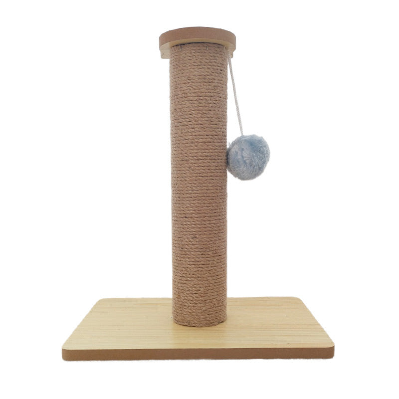 Holz Kratzbäume für Katzen, Stabiler Sisal Kratzbaum mit Lustiger Plüschball, Steht stabil – Ideal für Ihre Katze