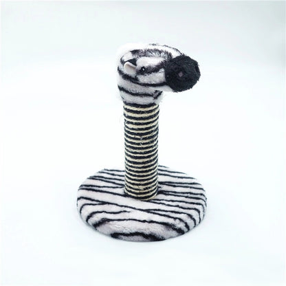Kratzsäule, Katzenklettergerüst, Kreative Plüsch-Sisal Kratzsäule in Tierform für Katzenspaß, Drei Stile, 20 x 25cm