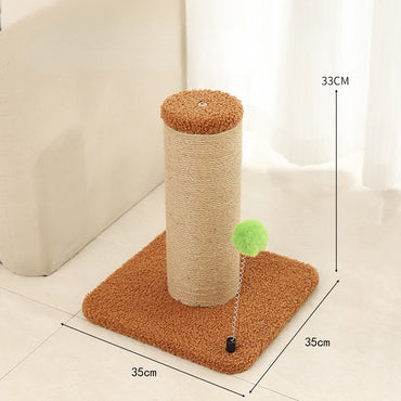 Kratzbäume für Katzen, Kratzbaum Braun, Zwei Höhenstile, Großer & stabiler Standfuß, mit Plüschball-Katzenangel, Endloser Spaß