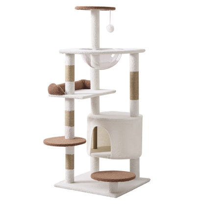 Katzen Kletterbaum, Mehrstöckiger Kratzbaum, Modernes Design, Für Katzen aller Größen, Zwei Stilrichtungen zur Auswahl