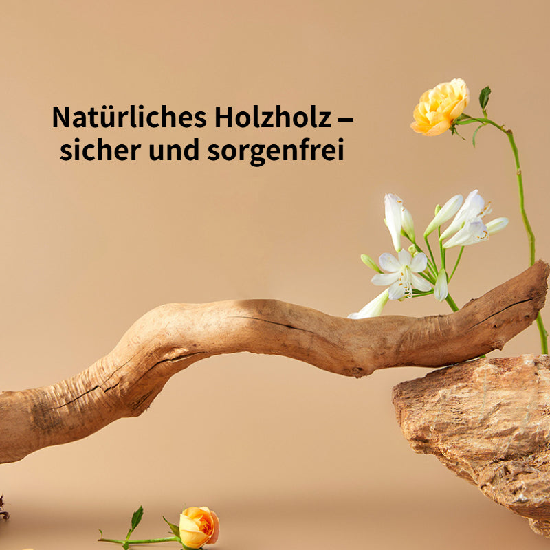 Katzenbaum grosse Katzen, Katzenbaum aus Holz, Plüsch Sonnenblumen-Katzenbett mit drei Ebenen, für mehrere Katzen