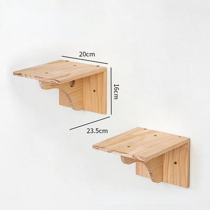 Katzenbaum für Wand, Katze Klettern Regal, Katzentreppe, Vielseitigen Kombinationsmöglichkeiten (1 Stück)