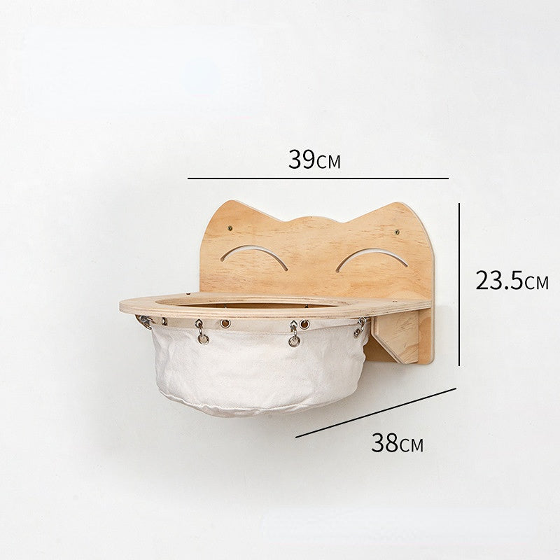 Katzenbaum für Wand, Katze Klettern Regal, Katzentreppe, Vielseitigen Kombinationsmöglichkeiten (1 Stück)