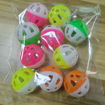 Katzenball, Glocken Spielzeugball, bunt hohl, macht Geräusche, um Katzen im Haus zu unterhalten