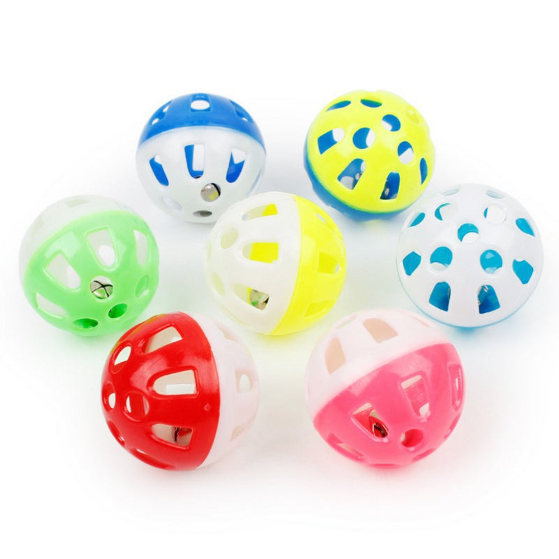 Katzenball, Glocken Spielzeugball, bunt hohl, macht Geräusche, um Katzen im Haus zu unterhalten