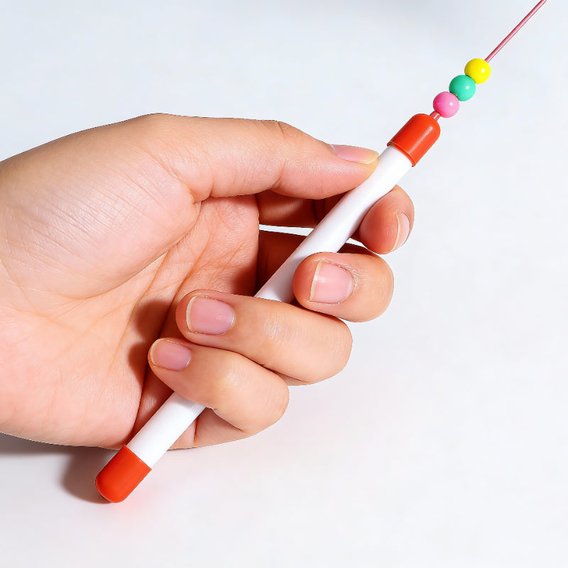 Katzenangel feder Glocke Unterhaltungsstab Elastischer Stahldraht Handheld, Zufällige Farben