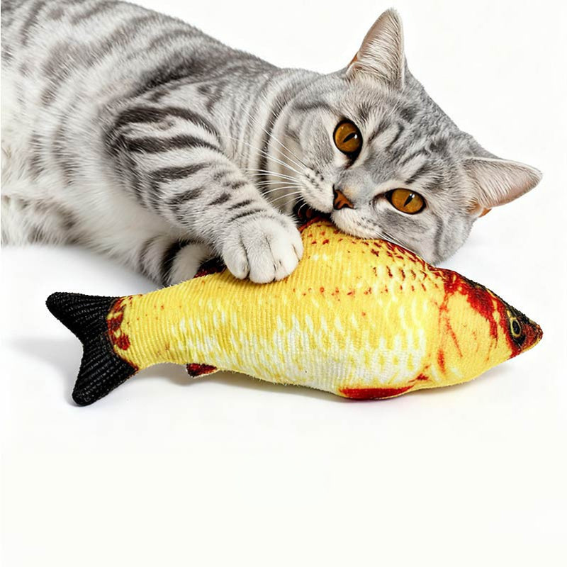Kuscheltier Katze Simulationsfisch, Katzenminze, Fisch, Kauen, Gesellschaft und Linderung von Langeweile