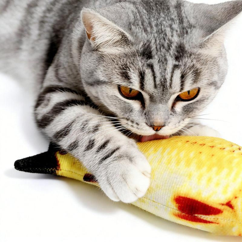 Kuscheltier Katze Simulationsfisch, Katzenminze, Fisch, Kauen, Gesellschaft und Linderung von Langeweile