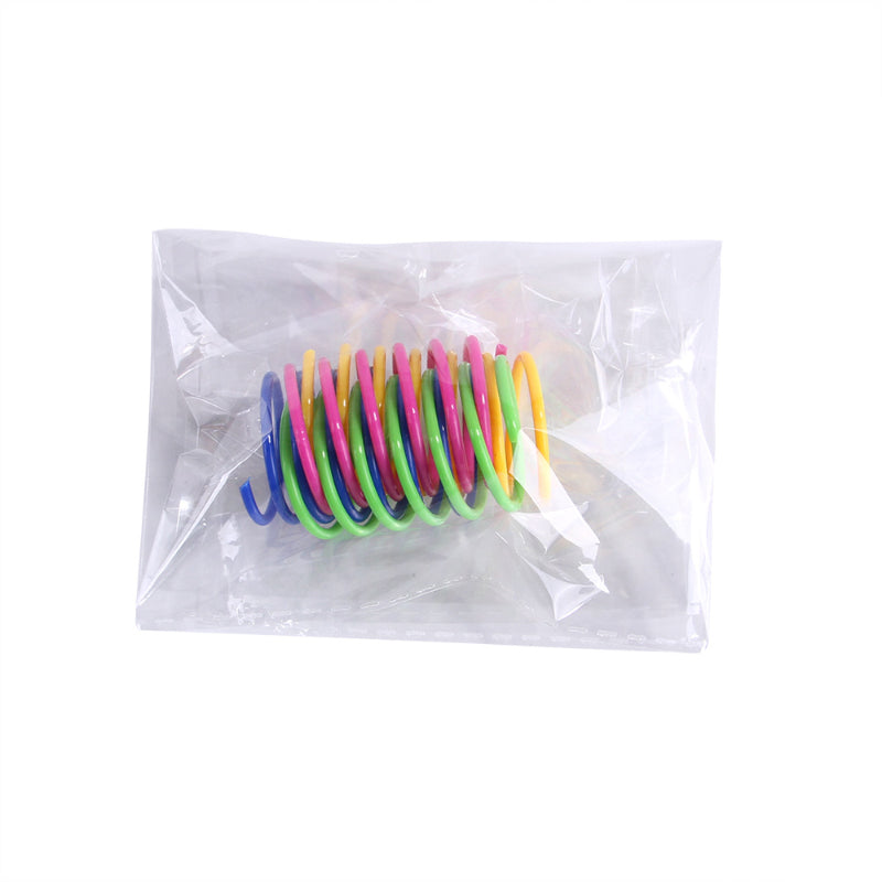 Katzenspielzeug, Bunten Elastischen Federrohr Zur Unterhaltung & Entspannung Von Katzen, 4er-Pack