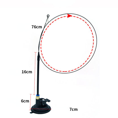 Katzenangel, Katzenspielzeug Glocke Starker Saugnapf Kann In Der Hand Gehalten Werden, 2 Spielmodi Interaktiv (1 Stück)