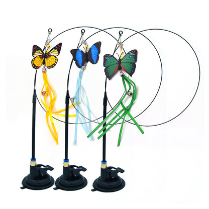 Katzenangel, Katzenspielzeug Glocke Starker Saugnapf Kann In Der Hand Gehalten Werden, 2 Spielmodi Interaktiv (1 Stück)