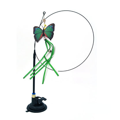 Katzenangel, Katzenspielzeug Glocke Starker Saugnapf Kann In Der Hand Gehalten Werden, 2 Spielmodi Interaktiv (1 Stück)