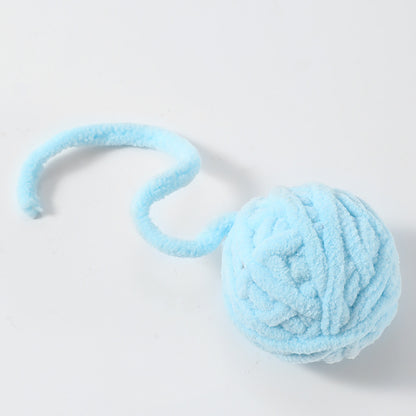 Katzenball Plüsch mit Glockenball PP-Material in mehreren Farben erhältlich, lichtecht und langlebig (1 Stück)