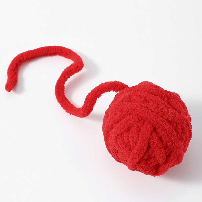 Katzenball Plüsch mit Glockenball PP-Material in mehreren Farben erhältlich, lichtecht und langlebig (1 Stück)