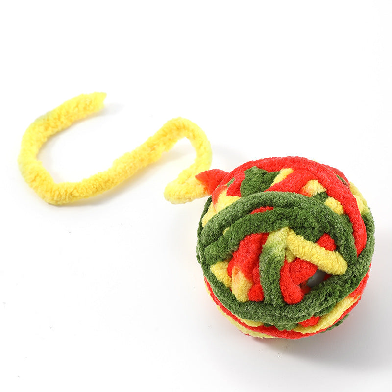 Katzenball Plüsch mit Glockenball PP-Material in mehreren Farben erhältlich, lichtecht und langlebig (1 Stück)