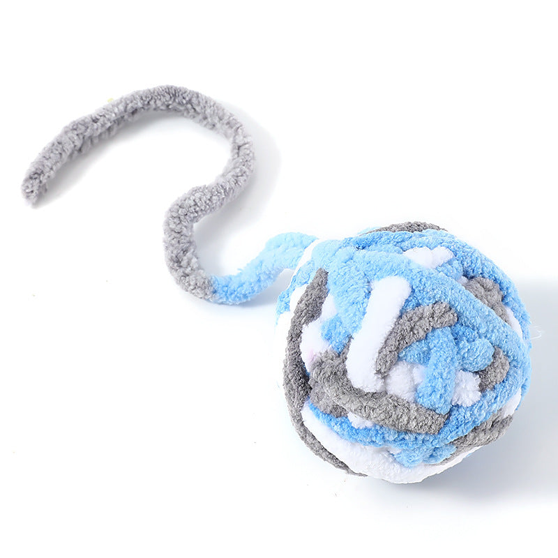 Katzenball Plüsch mit Glockenball PP-Material in mehreren Farben erhältlich, lichtecht und langlebig (1 Stück)